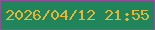 文字の大きさ：5、枠の色：905097、背景の色：20855b、文字の色：e3b83a 無料ブログパーツのブログ時計