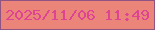 文字の大きさ：4、枠の色：905484、背景の色：eb857a、文字の色：de4494 無料ブログパーツのブログ時計