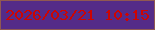 文字の大きさ：5、枠の色：905851、背景の色：542b88、文字の色：cd0402 無料ブログパーツのブログ時計