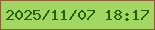 文字の大きさ：1、枠の色：905d39、背景の色：a2d762、文字の色：285e04 無料ブログパーツのブログ時計