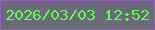 文字の大きさ：2、枠の色：9061b5、背景の色：696c78、文字の色：60fb56 無料ブログパーツのブログ時計