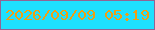 文字の大きさ：5、枠の色：906494、背景の色：1ee0fe、文字の色：ef9f12 無料ブログパーツのブログ時計