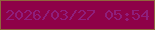文字の大きさ：3、枠の色：90663c、背景の色：8e0148、文字の色：8f1e7b 無料ブログパーツのブログ時計