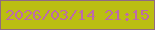 文字の大きさ：1、枠の色：906a82、背景の色：bbbe12、文字の色：bd6aa9 無料ブログパーツのブログ時計