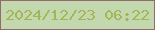 文字の大きさ：2、枠の色：906d6a、背景の色：c3d8ae、文字の色：a3b656 無料ブログパーツのブログ時計