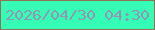 文字の大きさ：5、枠の色：907154、背景の色：35fdb6、文字の色：9296b2 無料ブログパーツのブログ時計