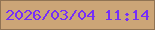 文字の大きさ：5、枠の色：907353、背景の色：cca577、文字の色：762ef8 無料ブログパーツのブログ時計