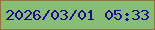 文字の大きさ：3、枠の色：90753d、背景の色：87bd75、文字の色：200a95 無料ブログパーツのブログ時計
