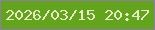 文字の大きさ：5、枠の色：907ca8、背景の色：62a41b、文字の色：e9e8c5 無料ブログパーツのブログ時計