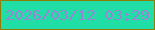 文字の大きさ：2、枠の色：907d05、背景の色：21dea6、文字の色：9984d6 無料ブログパーツのブログ時計