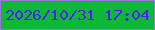 文字の大きさ：5、枠の色：907ed3、背景の色：0db838、文字の色：4a21f0 無料ブログパーツのブログ時計