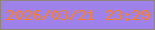 文字の大きさ：1、枠の色：90847b、背景の色：9e82ea、文字の色：ff801b 無料ブログパーツのブログ時計