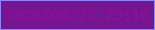 文字の大きさ：3、枠の色：9084fe、背景の色：76168f、文字の色：8f0e9f 無料ブログパーツのブログ時計