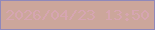文字の大きさ：3、枠の色：9088ba、背景の色：cca69b、文字の色：d6a5b1 無料ブログパーツのブログ時計