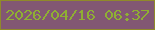 文字の大きさ：5、枠の色：90892a、背景の色：825773、文字の色：8faf33 無料ブログパーツのブログ時計