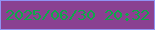 文字の大きさ：5、枠の色：9093f4、背景の色：8a4191、文字の色：0fa849 無料ブログパーツのブログ時計