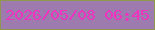 文字の大きさ：3、枠の色：90984e、背景の色：9d7bae、文字の色：f032c0 無料ブログパーツのブログ時計