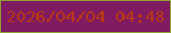 文字の大きさ：3、枠の色：90a433、背景の色：801a61、文字の色：b83813 無料ブログパーツのブログ時計