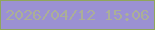 文字の大きさ：5、枠の色：90a65b、背景の色：9b91d3、文字の色：abaf97 無料ブログパーツのブログ時計