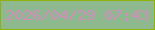 文字の大きさ：5、枠の色：90b10b、背景の色：8eb98e、文字の色：d38ec0 無料ブログパーツのブログ時計