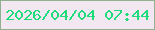 文字の大きさ：3、枠の色：90b190、背景の色：f3e7f2、文字の色：1fdb7a 無料ブログパーツのブログ時計