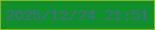 文字の大きさ：1、枠の色：90b223、背景の色：0e902b、文字の色：496a8a 無料ブログパーツのブログ時計