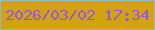 文字の大きさ：1、枠の色：90bbc8、背景の色：d3a20f、文字の色：905bdb 無料ブログパーツのブログ時計