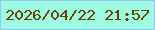 文字の大きさ：5、枠の色：90c6f9、背景の色：9dfbe2、文字の色：684201 無料ブログパーツのブログ時計
