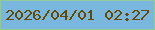 文字の大きさ：2、枠の色：90ca9a、背景の色：79b7df、文字の色：654a00 無料ブログパーツのブログ時計
