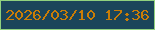 文字の大きさ：4、枠の色：90d17e、背景の色：1b455a、文字の色：cb7d06 無料ブログパーツのブログ時計