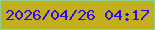 文字の大きさ：3、枠の色：90d196、背景の色：c3ae1c、文字の色：2f08f4 無料ブログパーツのブログ時計