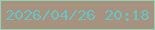 文字の大きさ：2、枠の色：90d2b1、背景の色：a7917f、文字の色：68c4c1 無料ブログパーツのブログ時計