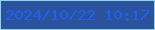 文字の大きさ：5、枠の色：90d5e4、背景の色：2b539d、文字の色：1f60ed 無料ブログパーツのブログ時計