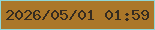 文字の大きさ：4、枠の色：90d7d7、背景の色：ab7729、文字の色：352b20 無料ブログパーツのブログ時計