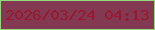 文字の大きさ：1、枠の色：90d97d、背景の色：823951、文字の色：971830 無料ブログパーツのブログ時計