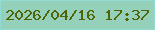 文字の大きさ：5、枠の色：90dcd4、背景の色：95d0bb、文字の色：4f6403 無料ブログパーツのブログ時計