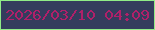 文字の大きさ：1、枠の色：90eb87、背景の色：343c5d、文字の色：af2069 無料ブログパーツのブログ時計