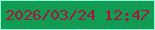 文字の大きさ：1、枠の色：90fed9、背景の色：119b53、文字の色：a7163a 無料ブログパーツのブログ時計