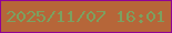 文字の大きさ：5、枠の色：910097、背景の色：b66639、文字の色：7ba160 無料ブログパーツのブログ時計