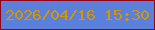 文字の大きさ：3、枠の色：910317、背景の色：5a80dc、文字の色：d69503 無料ブログパーツのブログ時計