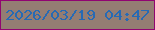 文字の大きさ：4、枠の色：910471、背景の色：947d73、文字の色：276ab4 無料ブログパーツのブログ時計