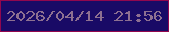 文字の大きさ：5、枠の色：91074e、背景の色：190a66、文字の色：8d7091 無料ブログパーツのブログ時計