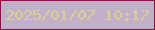 文字の大きさ：5、枠の色：910f46、背景の色：c1b0c8、文字の色：d9d094 無料ブログパーツのブログ時計