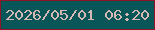 文字の大きさ：1、枠の色：911326、背景の色：085658、文字の色：d3b8b4 無料ブログパーツのブログ時計