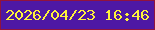 文字の大きさ：5、枠の色：91133d、背景の色：4e18a4、文字の色：fef33a 無料ブログパーツのブログ時計
