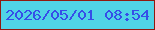 文字の大きさ：1、枠の色：91190f、背景の色：50d3e6、文字の色：364ee8 無料ブログパーツのブログ時計