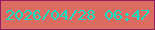 文字の大きさ：2、枠の色：911e63、背景の色：db6c62、文字の色：0ce2c8 無料ブログパーツのブログ時計