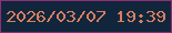文字の大きさ：4、枠の色：912e76、背景の色：11263c、文字の色：d97e5e 無料ブログパーツのブログ時計