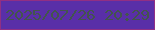 文字の大きさ：3、枠の色：912f84、背景の色：592fa8、文字の色：43554d 無料ブログパーツのブログ時計