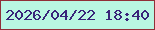 文字の大きさ：3、枠の色：913038、背景の色：b9f7e2、文字の色：39257a 無料ブログパーツのブログ時計